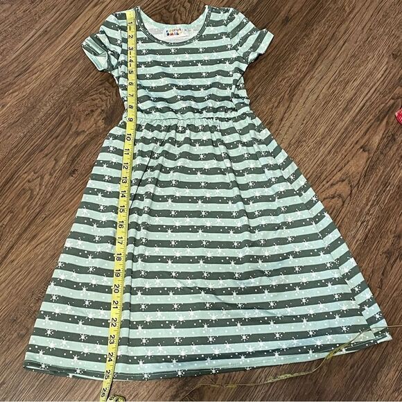 Dot Dot Smile 2 Maxi Holiday Dresses Green Red Size 2T - Picture 5 of 10